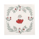 15 x 20 Servietten, 3-lagig 1/4-Falz 33 cm x 33 cm "Berries"