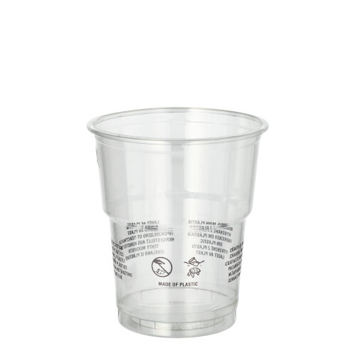 [89552] 25 x 50 Trinkbecher R-PET 0,2 l Ø 7,8 cm · 8,9 cm glasklar