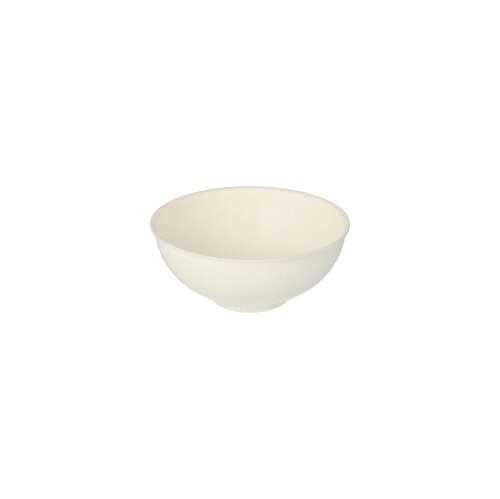 [89557] 10 x 50 Fingerfood - Schalen, Zuckerrohr "pure" rund 65 ml Ø 7,2 cm · 3 cm weiss