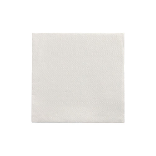 6 x 150 Servietten "DAILY Collection" 1/4-Falz 24 cm x 24 cm weiss
