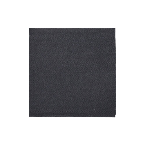 [89611] 6 x 150 Servietten "DAILY Collection" 1/4-Falz 24 cm x 24 cm schwarz