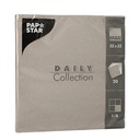 15 x 20 Servietten "DAILY Collection" 1/4-Falz 32 cm x 32 cm grau