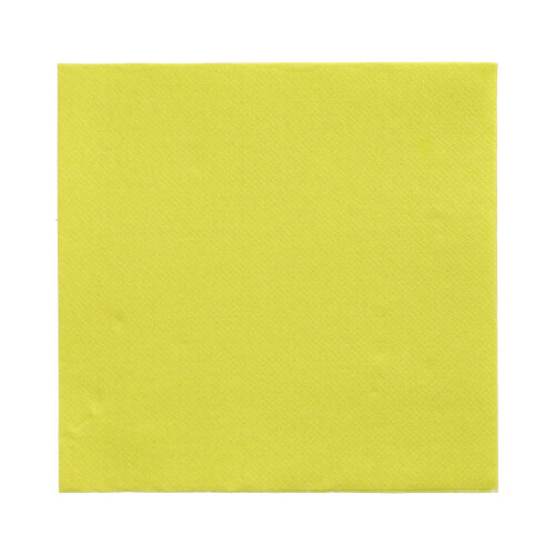 [89643] 6 x 150 Servietten "DAILY Collection" 1/4-Falz 32 cm x 32 cm limonengrün