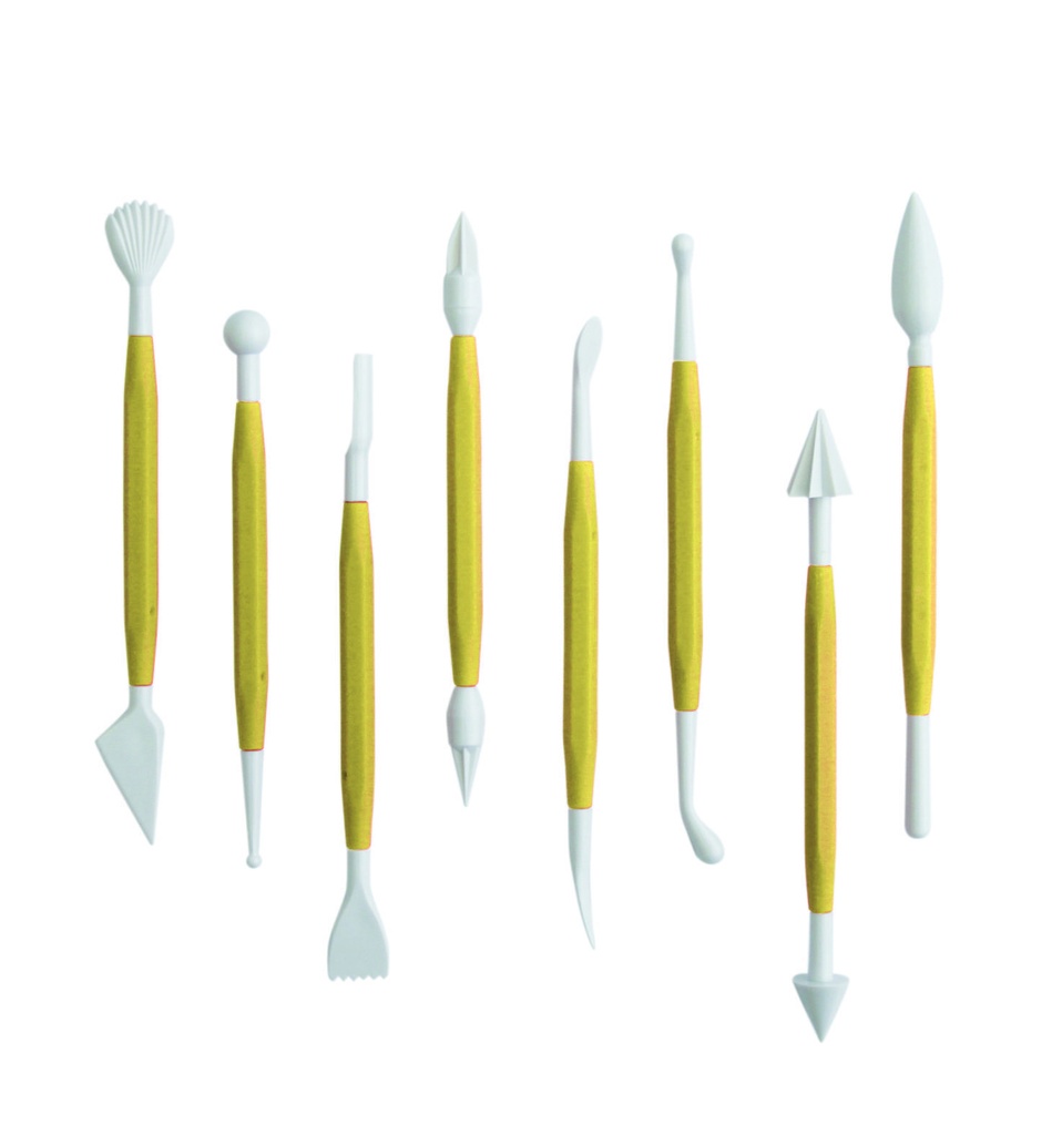 [166140] Modellierset aus Kunststoff, 165 mm, rot / weiss