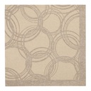 5 x 50 Servietten "ROYAL Collection" 1/4-Falz 40 cm x 40 cm sand "Bubbles"