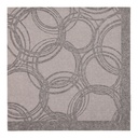 5 x 50 Servietten "ROYAL Collection" 1/4-Falz 40 cm x 40 cm grau "Bubbles"