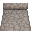 4 x Tischläufer, stoffähnlich, PV-Tissue Mix "ROYAL Collection" 24 m x 40 cm grau "Bubbles"