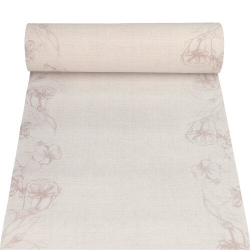 [89685] 4 x Tischläufer, stoffähnlich, PV-Tissue Mix "ROYAL Collection" 24 m x 40 cm "Blossom"