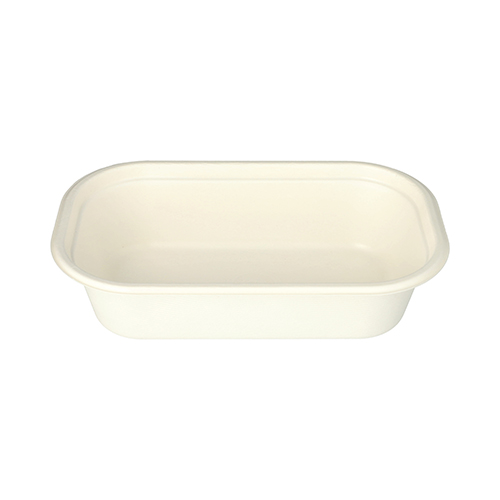 200 x Gastronorm-Behälter GN 1/4 Zuckerrohr, PLA beschichtet eckig 1,8 l 6,5 cm x 26,5 cm x 16,2 cm weiss
