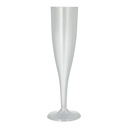 10 x 10 Mehrweg-Stiel-Gläser für Sekt PP 0,1 l Ø 4,8 cm · 20,1 cm einteilig, unzerbrechlich