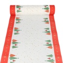 6 x Tischläufer, stoffähnlich, Airlaid 24 m x 40 cm "Plain Christmas Trees"