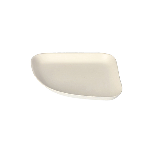 10 x 4 Teller 1/4, Zuckerrohr "pure" 1,3 cm x 13 cm x 13 cm weiss "Belle Vie, Ligne Carrée"