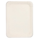 20 x 6 Servierplatten, Zuckerrohr "pure" eckig 26 cm x 35 cm weiss