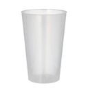 15 x 10 Mehrweg-Trinkbecher PP 0,4 l Ø 8,6 cm · 13 cm transluzent unzerbrechlich