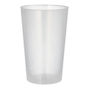 12 x 8 Mehrweg-Trinkbecher PP 0,5 l Ø 9,1 cm · 14 cm transluzent unzerbrechlich