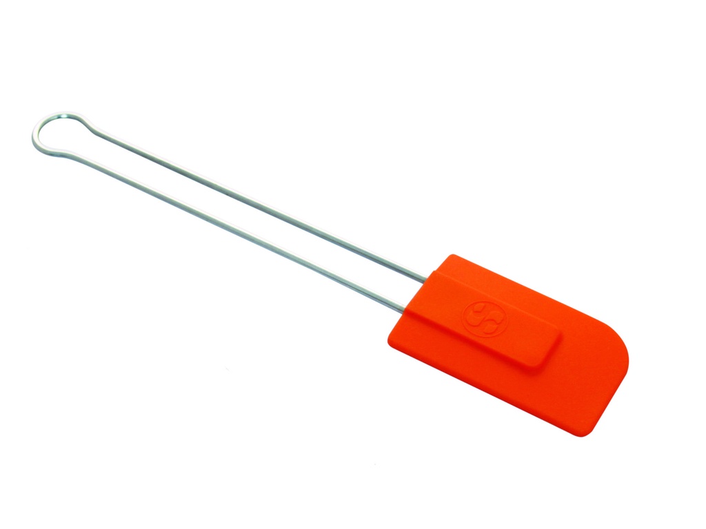 Stielschaber aus Silikon, 285 mm, orange