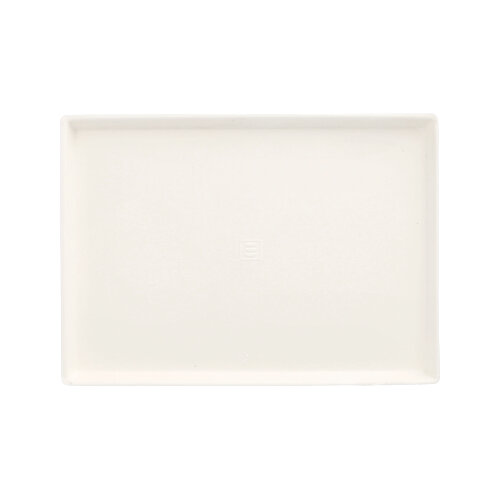 4 x 50 Teller Zuckerrohr "pure" eckig 17,5 cm x 12,5 cm x 1 cm weiss "Cella"
