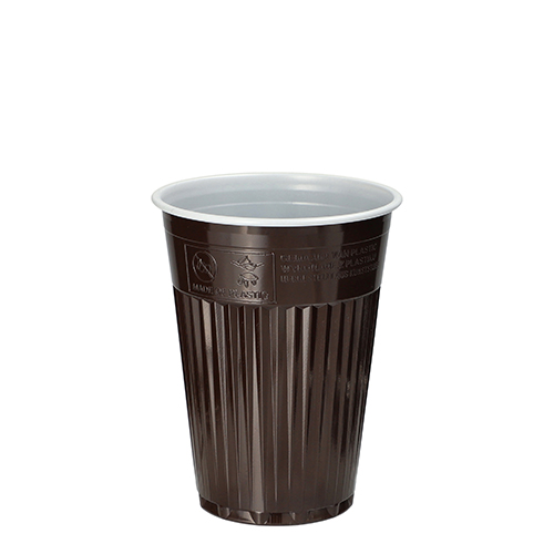 30 x 100 Thermo-Automatenbecher, PS 0,18 l Ø 7,03 cm · 9 cm braun/weiss