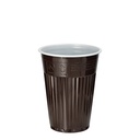 30 x 100 Thermo-Automatenbecher, PS 0,18 l Ø 7,03 cm · 9 cm braun/weiss