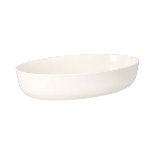 4 x 15 Mehrweg-Schalen oval 1600 ml 6 cm x 16,5 cm x 26 cm weiss "Cella"