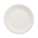 25 x 10 Teller, Pappe rund Ø 23 cm weiss