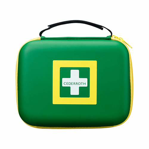 6 x "Cederroth" First Aid Kit Medium 19 cm x 23,1 cm x 7,8 cm grün