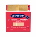10 x 6 Set "Cederroth" Salvequick Textil Pflaster XL (21 Stück) braun , Refill