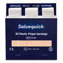 10 x 6 Set "Cederroth" Salvequick Plastic Pflaster (30 Stück) braun "Finger Bandage" , Refill