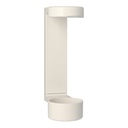 6 x Wandhalter Cysoap Drückspender 19 cm x 6 cm x 9,5 cm weiss zum Kleben oder Schrauben