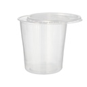5 x 50 Verpackungsbecher mit Deckel, PP rund 500 ml Ø 10,5 cm · 10,4 cm transparent