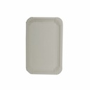 4 x 250 Teller, Pappe [rc] eckig 11 cm x 17,5 cm weiss