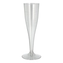 500 Stiel-Gläser für Sekt, PS 0,1 l Ø 5 cm · 17,5 cm glasklar