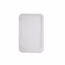 12 x 250 Teller, Pappe [rc] eckig 10 cm x 16 cm weiss