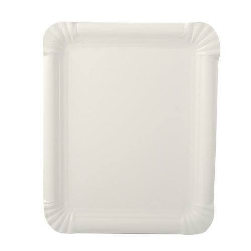 2 x 250 Teller, Pappe [ff] eckig 16,5 cm x 20 cm weiss