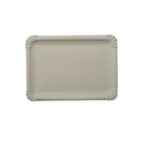 2 x 250 Teller, Pappe [ff] eckig 16,5 cm x 23 cm weiss