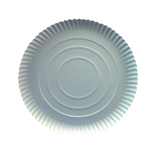 2 x 100 Teller, Pappe [ff] rund Ø 24 cm · 2 cm weiss