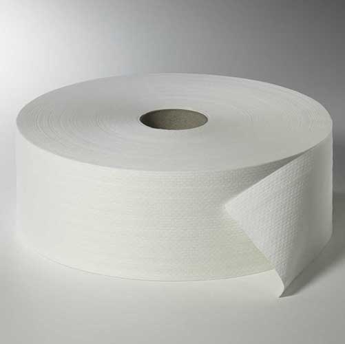 [95713] 6 Rollen Toilettenpapier, 2-lagiges Tissue Ø 26,5 cm · 420 m x 10 cm weiss "Maxi Rollen" Großrolle