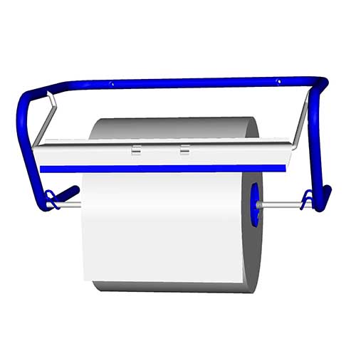 [95744] 2 Wandhalter für Putzrollen 33,5 cm x 23,5 cm x 52,5 cm blau für Putzrollen