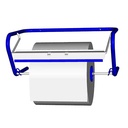 2 Wandhalter für Putzrollen 33,5 cm x 23,5 cm x 52,5 cm blau für Putzrollen