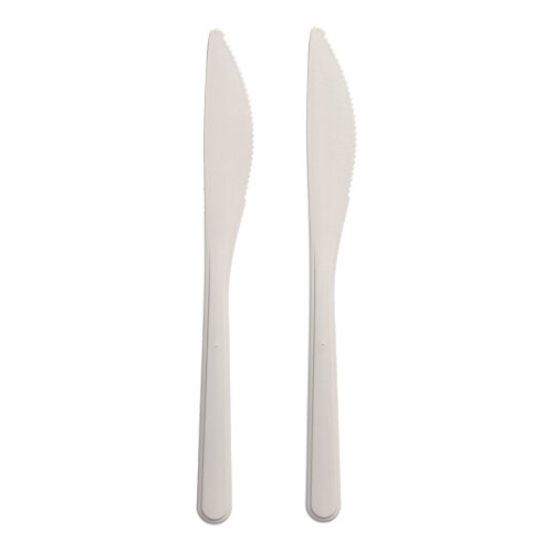 20 x 50 "Circulware" Mehrweg-Messer PP-MF 18,5 cm weiss extra stabil