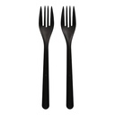 20 x 50 "Circulware" Mehrweg-Gabeln PP-MF 18,5 cm schwarz extra stabil