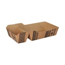 360 Pommes-Frites-Trays, Pappe 2-geteilt 3,5 cm x 8,5 cm x 16,2 cm braun "Maori" extra groß