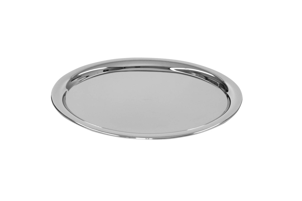 Serviertablett oval, Edelstahl, 220 x 285 mm