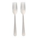 6 x 100 "Circulware" Mehrweg-Gabeln PP-MF 19 cm weiss "Gaia" extra stabil, in Spenderbox