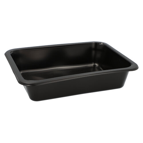 20 x 20 Mehrweg-Menüschalen PP ungeteilt 4,5 cm x 22,7 cm x 17,8 cm schwarz