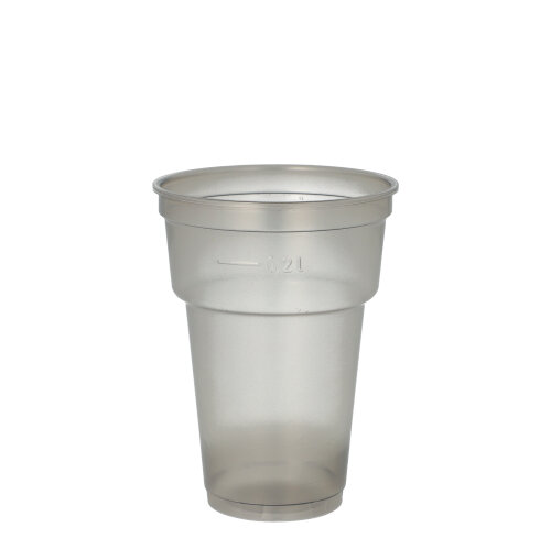 [96583] 23 x 50 Mehrweg-Trinkbecher PP 0,2 l Ø 7,8 cm · 10,4 cm grau