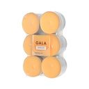 12 x 12 "GALA" Maxi Duftlichte Ø 58 mm · 24 mm orange - Orange