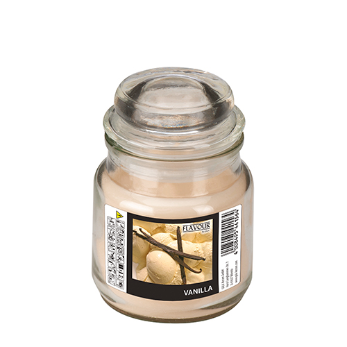 6 x "GALA" Bonbonglas mit Wachsfüllung Ø 60 mm · 85 mm creme - Vanilla