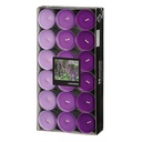 8 x 36 "GALA" Duftlichte Ø 38 mm · 17 mm violett - Lavender "Ton in Ton"