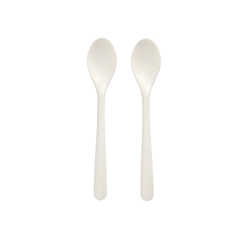 [97047] 20 x 50 Kaffeelöffel "Folia" C-PLA 14,5 cm weiss